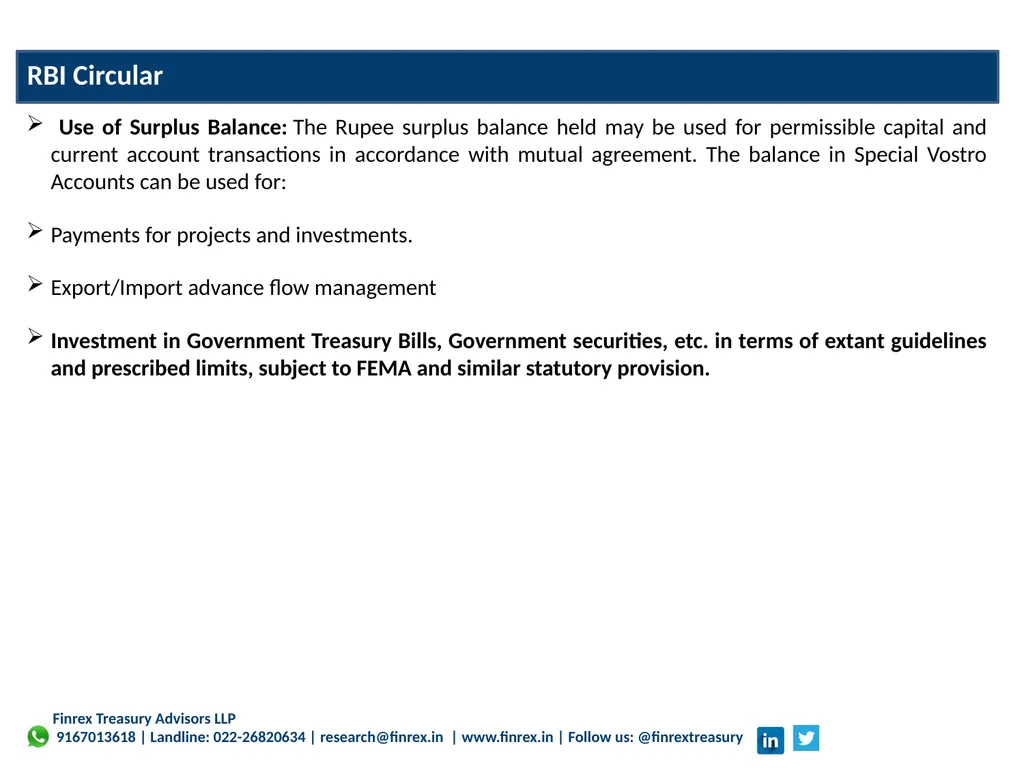 Finrex Treasury Advisors LLP Corporate - slide 21 of 27