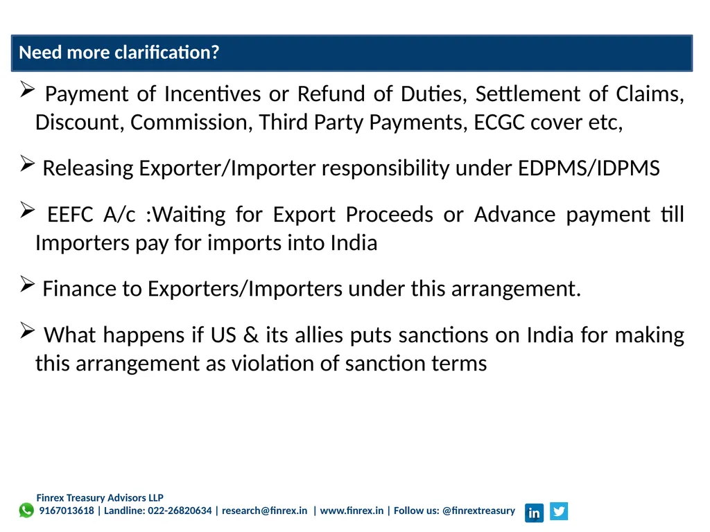 Finrex Treasury Advisors LLP Corporate - slide 24 of 27