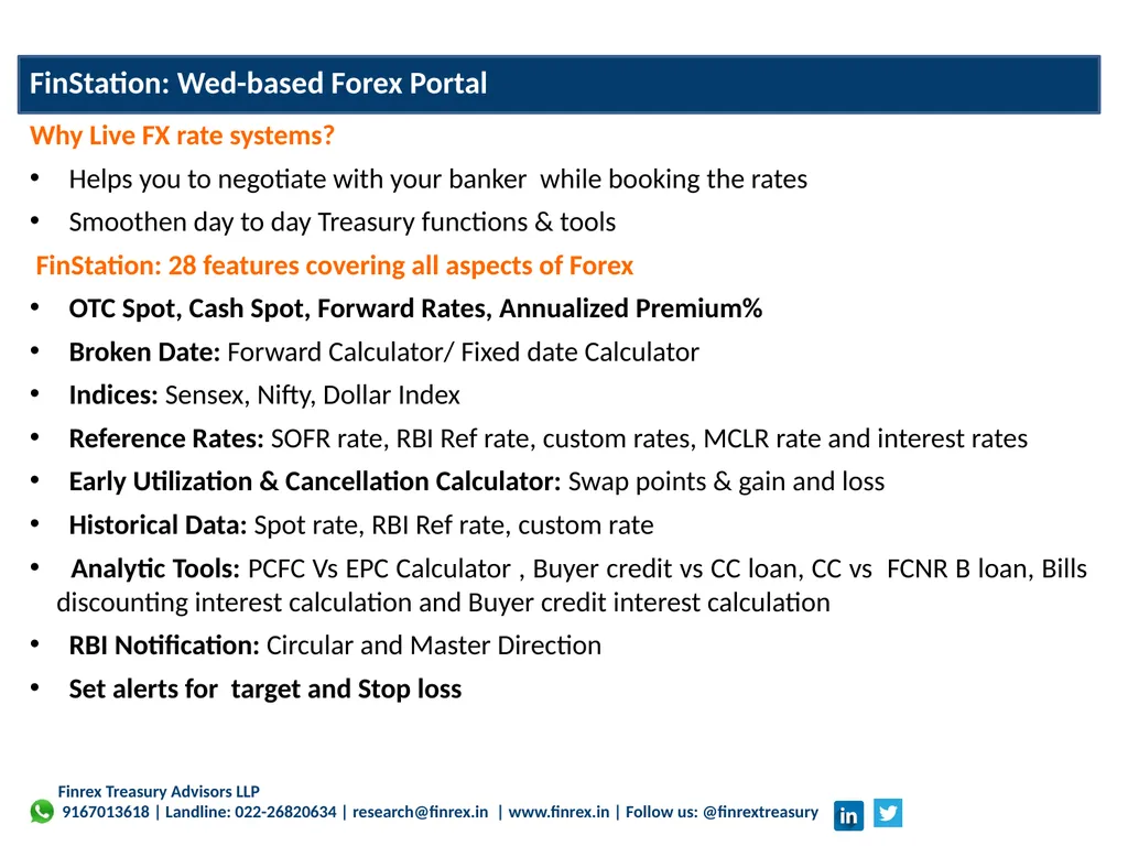 Finrex Treasury Advisors LLP Corporate - slide 7 of 27