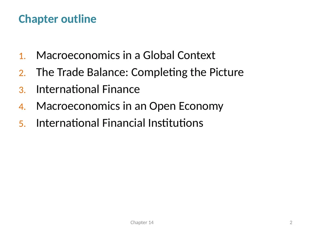 International Linkages and Economic Policy Chapter - slide 2 of 58