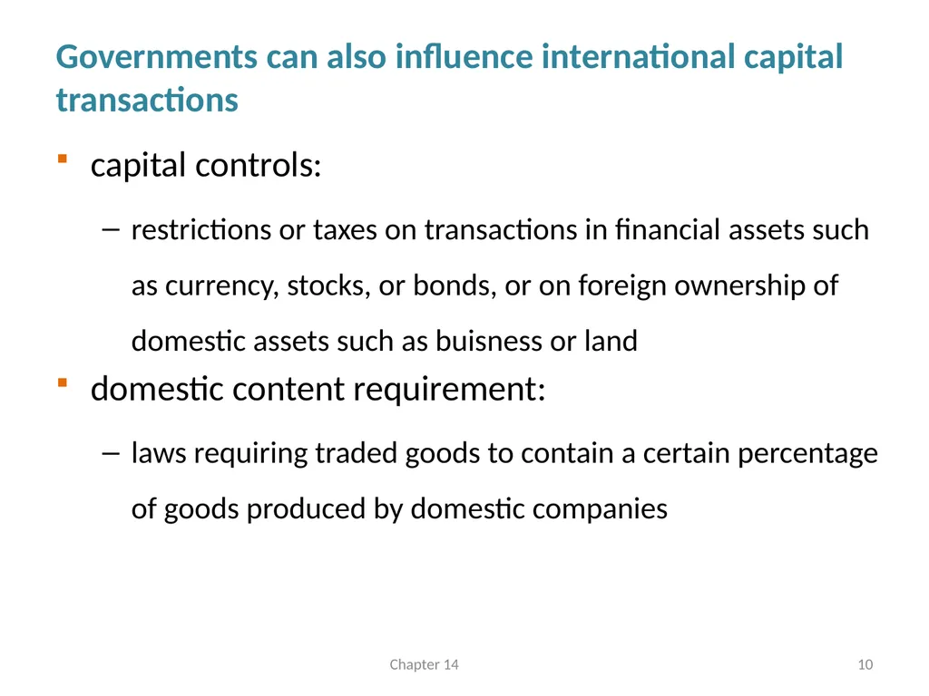 International Linkages and Economic Policy Chapter - slide 10 of 58