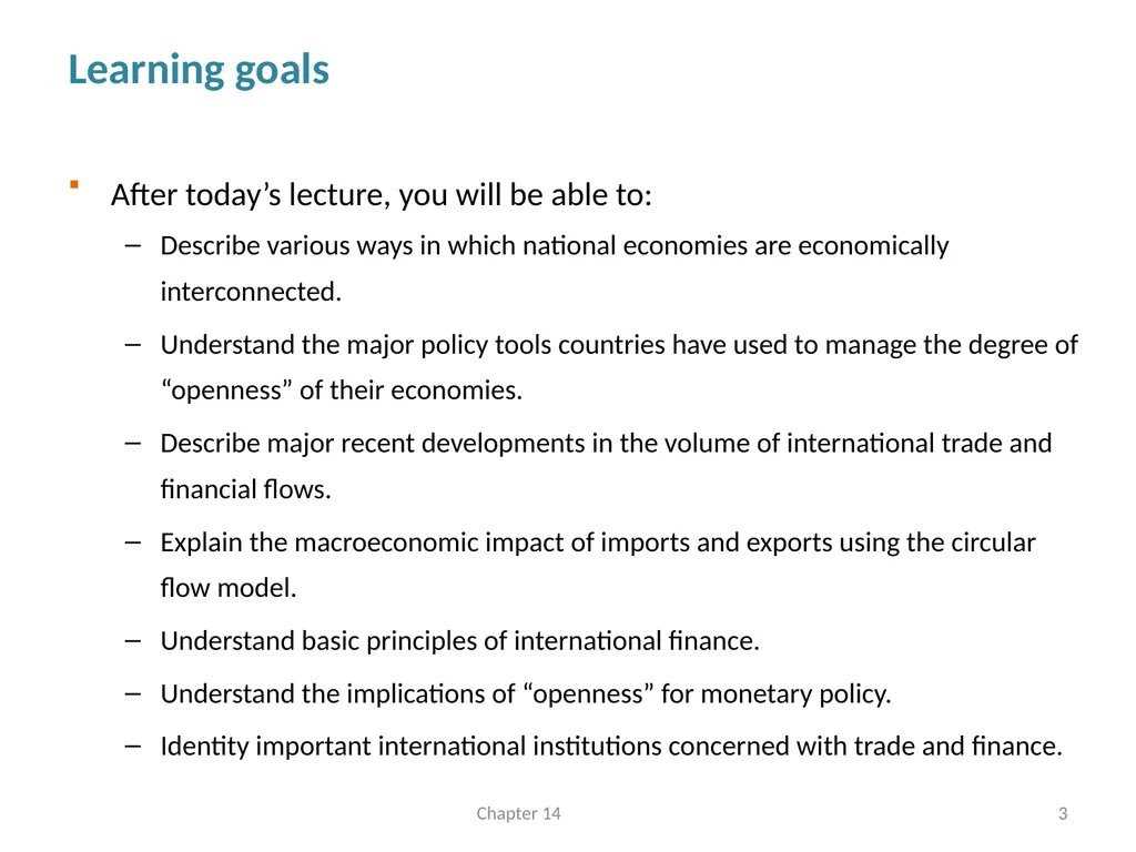 International Linkages and Economic Policy Chapter - slide 3 of 58