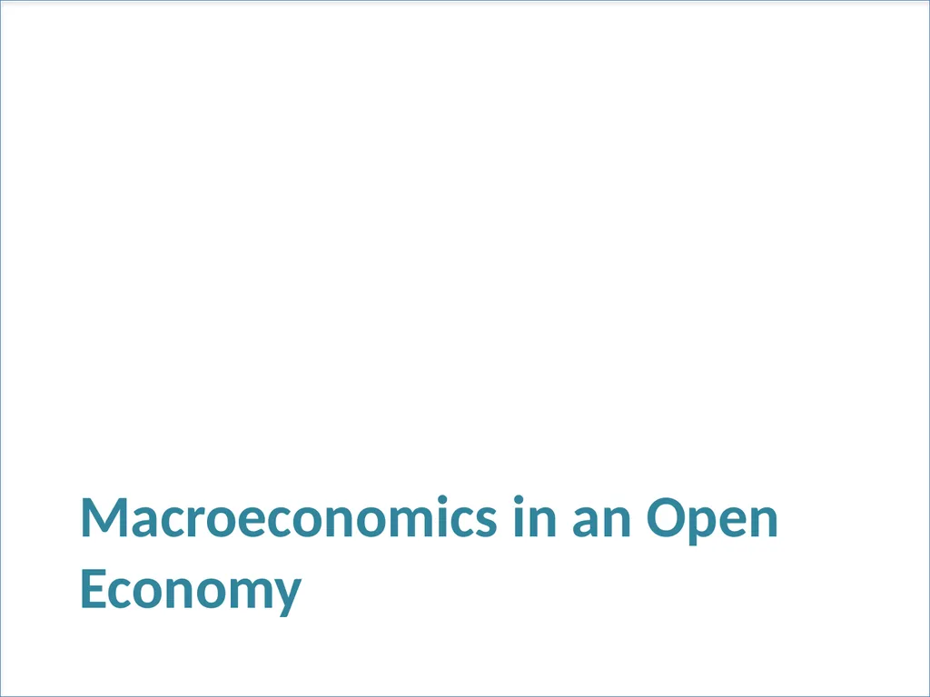 International Linkages and Economic Policy Chapter - slide 42 of 58