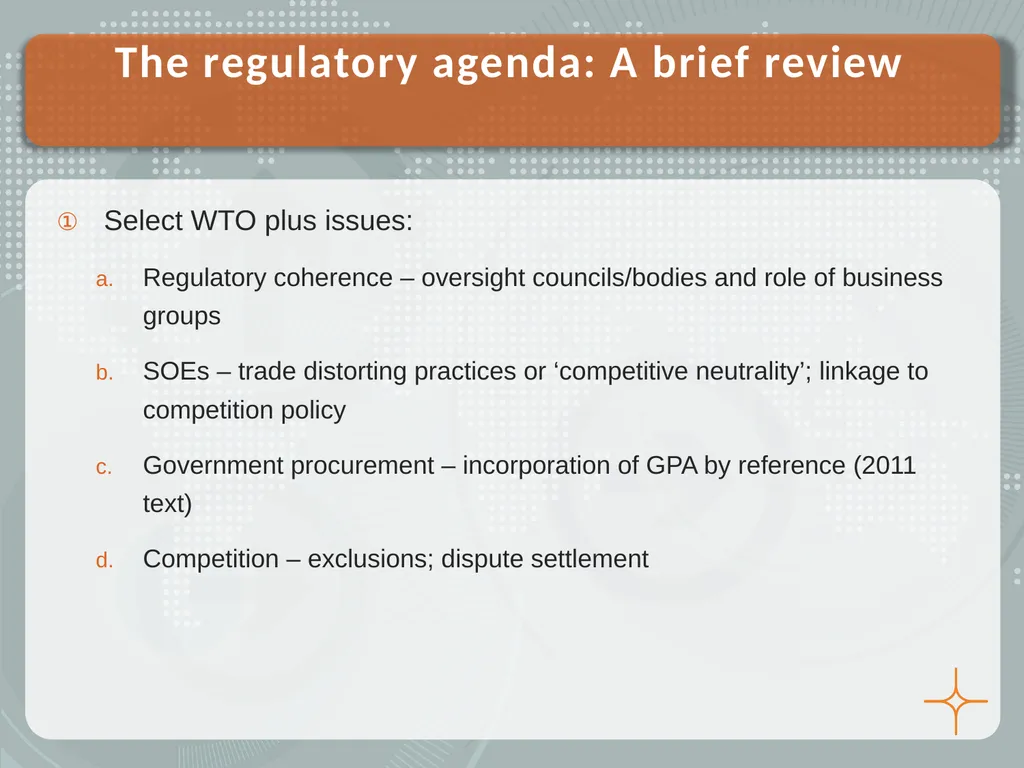 Mega-regional Trade Agreements and Outsiders, - slide 10 of 21