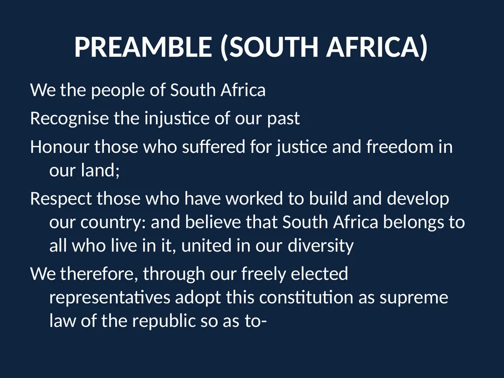 Constitutional Design Nelson Mandela & South - slide 11 of 31