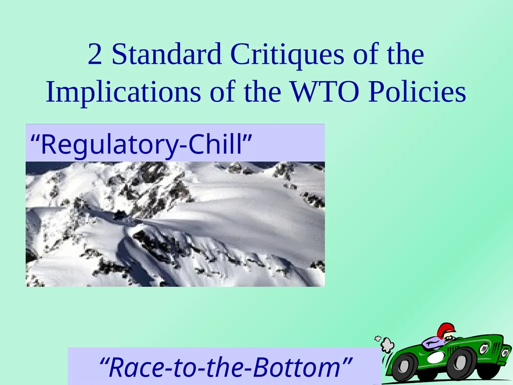 WORLD TRADE ORGANIZATION Dr.A.ANTONYRAJ Assistant - slide 25 of 51