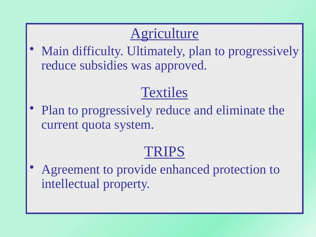 WORLD TRADE ORGANIZATION Dr.A.ANTONYRAJ Assistant - slide 8 of 51