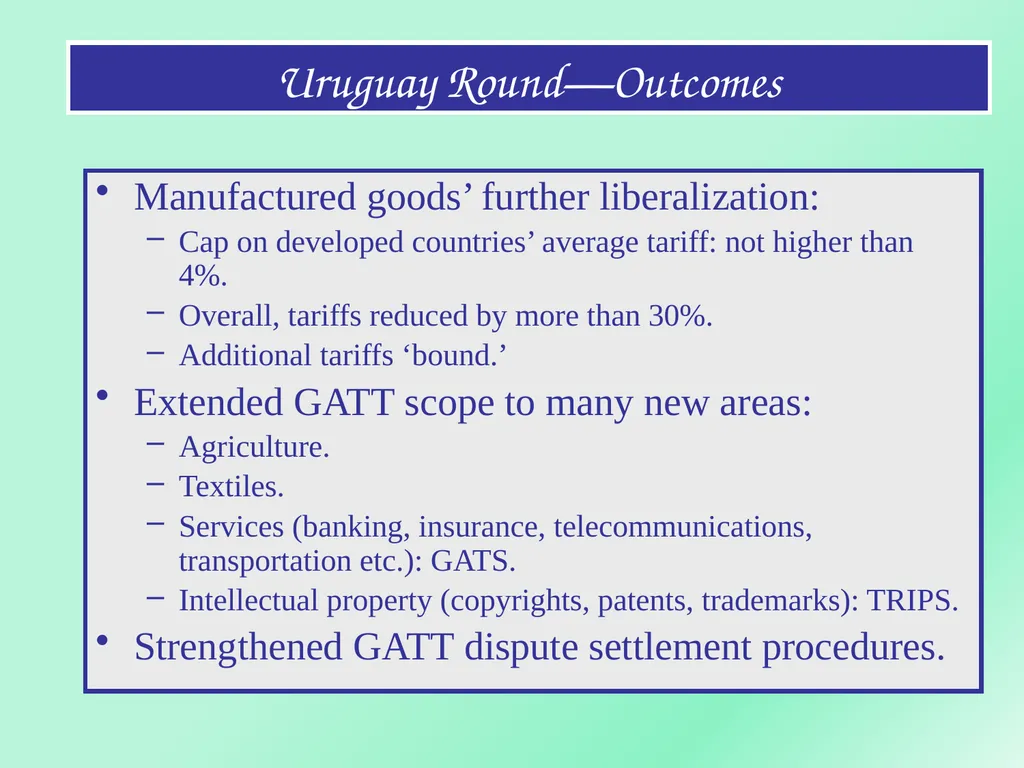WORLD TRADE ORGANIZATION Dr.A.ANTONYRAJ Assistant - slide 7 of 51