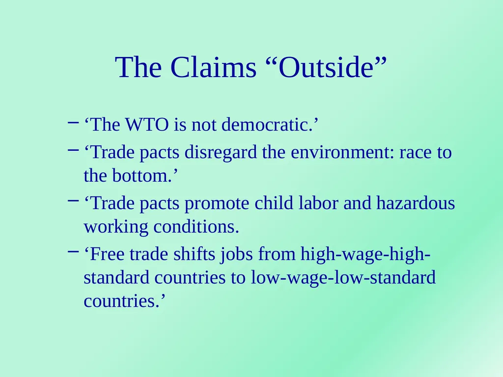 WORLD TRADE ORGANIZATION Dr.A.ANTONYRAJ Assistant - slide 50 of 51