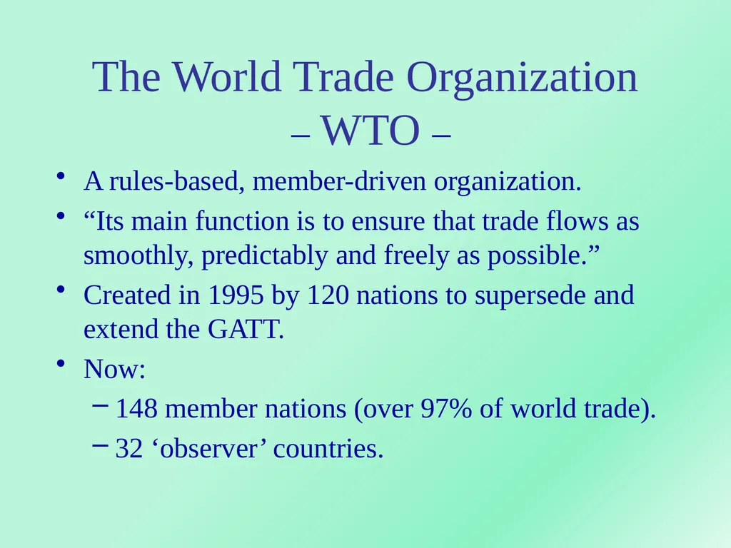 WORLD TRADE ORGANIZATION Dr.A.ANTONYRAJ Assistant - slide 2 of 51