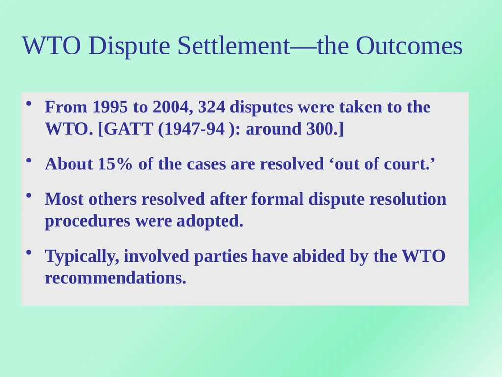WORLD TRADE ORGANIZATION Dr.A.ANTONYRAJ Assistant - slide 22 of 51