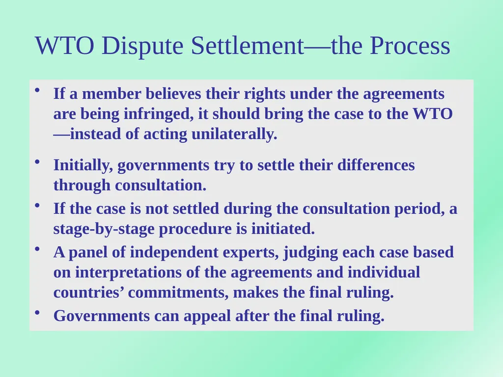 WORLD TRADE ORGANIZATION Dr.A.ANTONYRAJ Assistant - slide 20 of 51