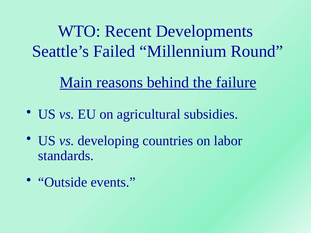 WORLD TRADE ORGANIZATION Dr.A.ANTONYRAJ Assistant - slide 49 of 51