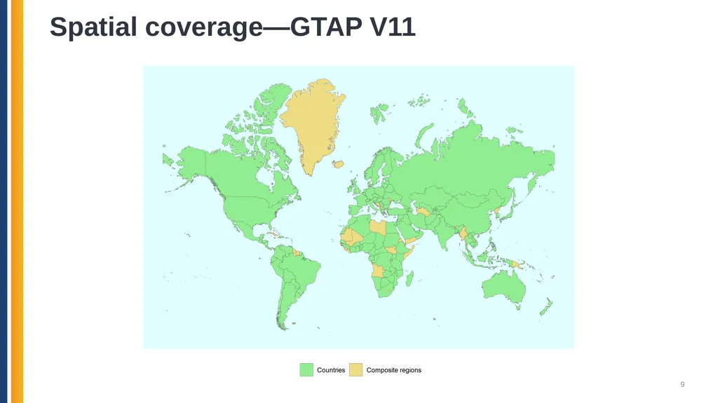 The Global Trade Analysis Project (GTAP): Data, - slide 9 of 22