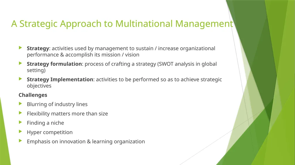 International Management: Multinationals in a - slide 7 of 7