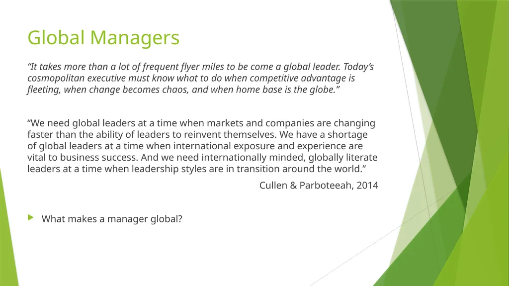 International Management: Multinationals in a - slide 6 of 7