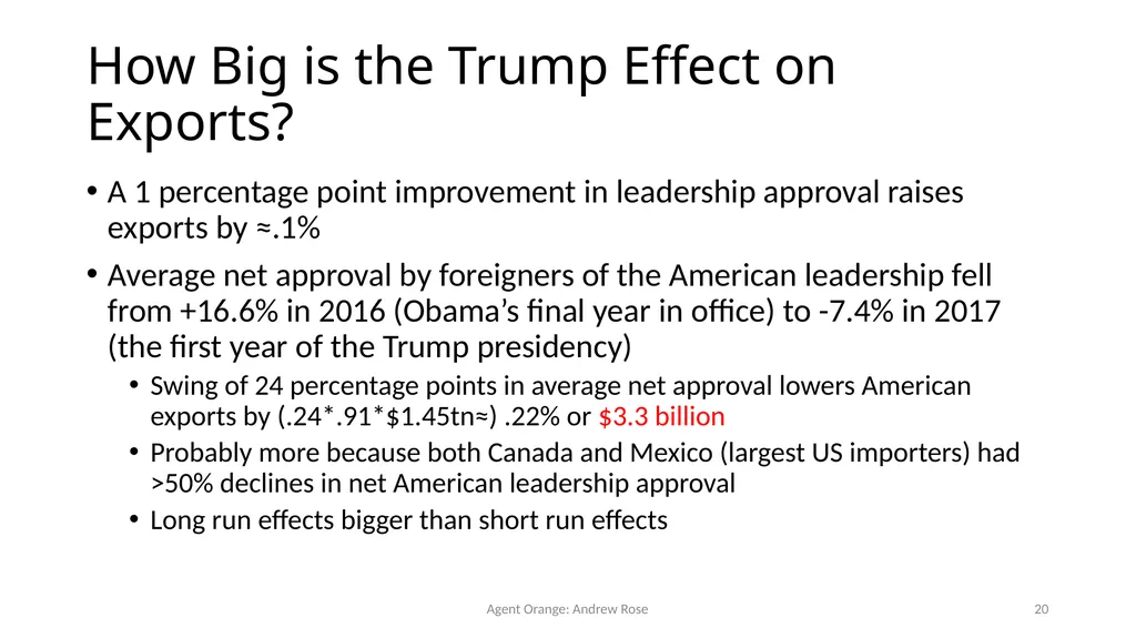 Agent Orange: Trump, Soft Power, and Exports - slide 20 of 51