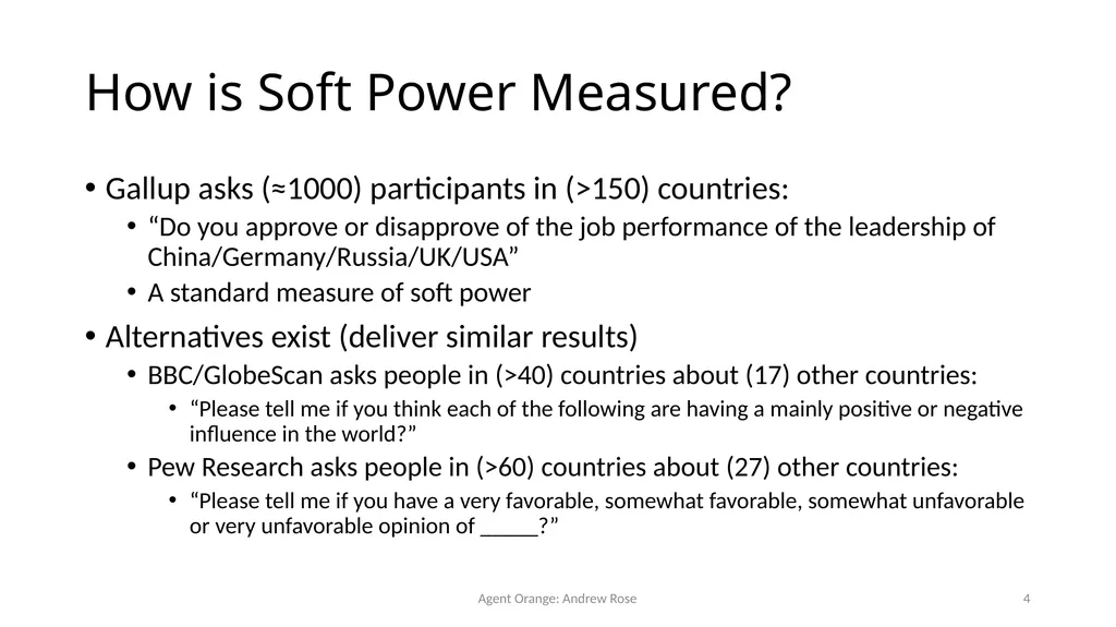 Agent Orange: Trump, Soft Power, and Exports - slide 4 of 51