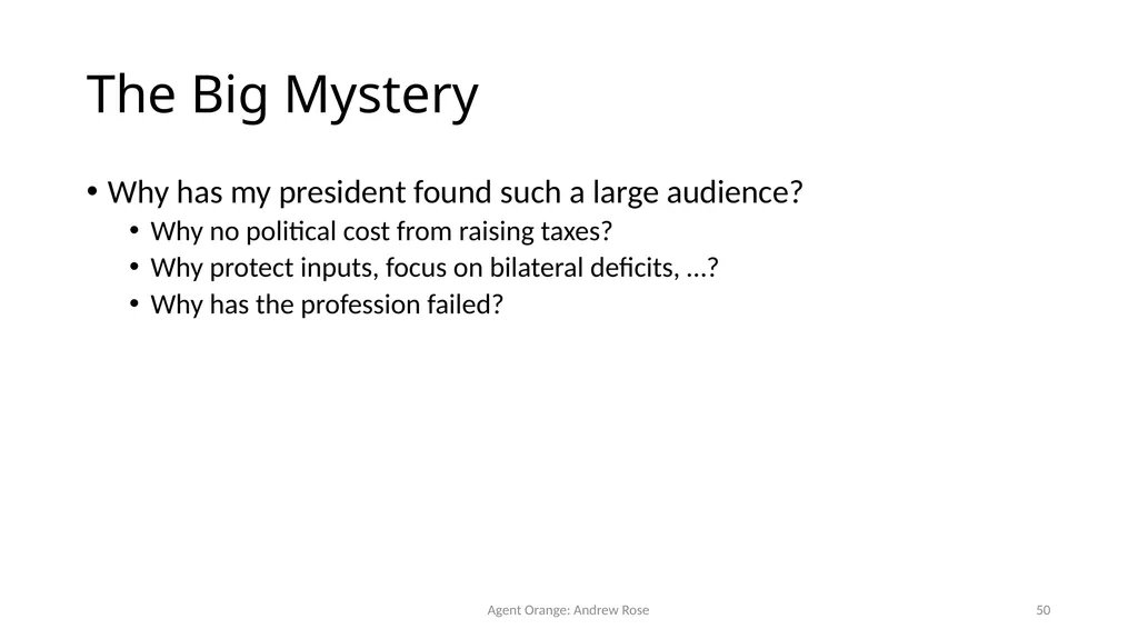 Agent Orange: Trump, Soft Power, and Exports - slide 50 of 51