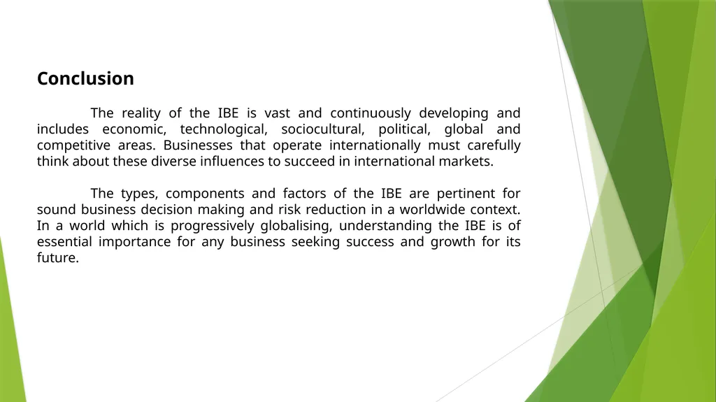 International Business Environment By - slide 7 of 8