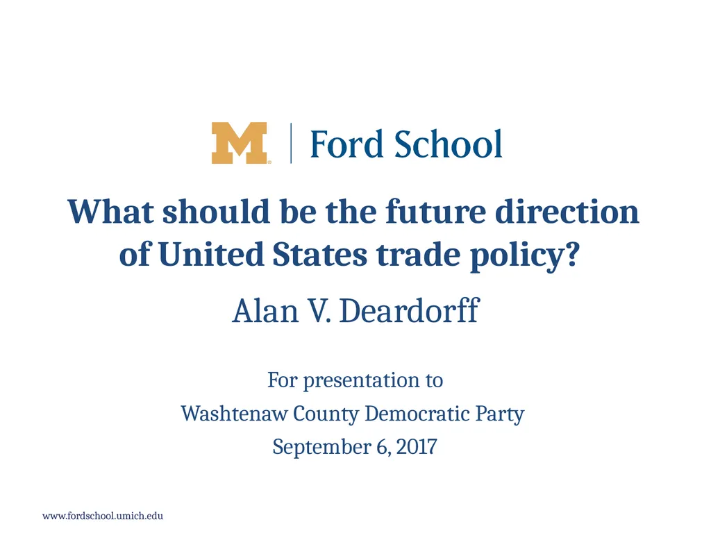 What should be the future direction of United - slide 1 of 40