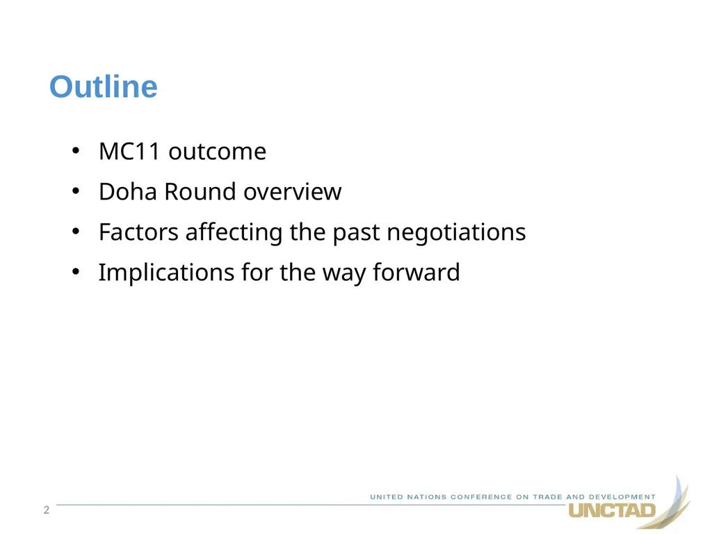 Multilateral Trade Negotiations After MC11 4 May - slide 2 of 22