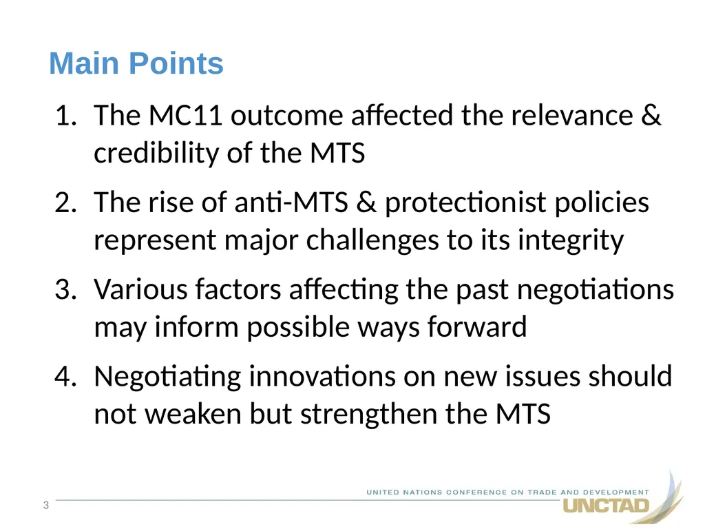 Multilateral Trade Negotiations After MC11 4 May - slide 3 of 22