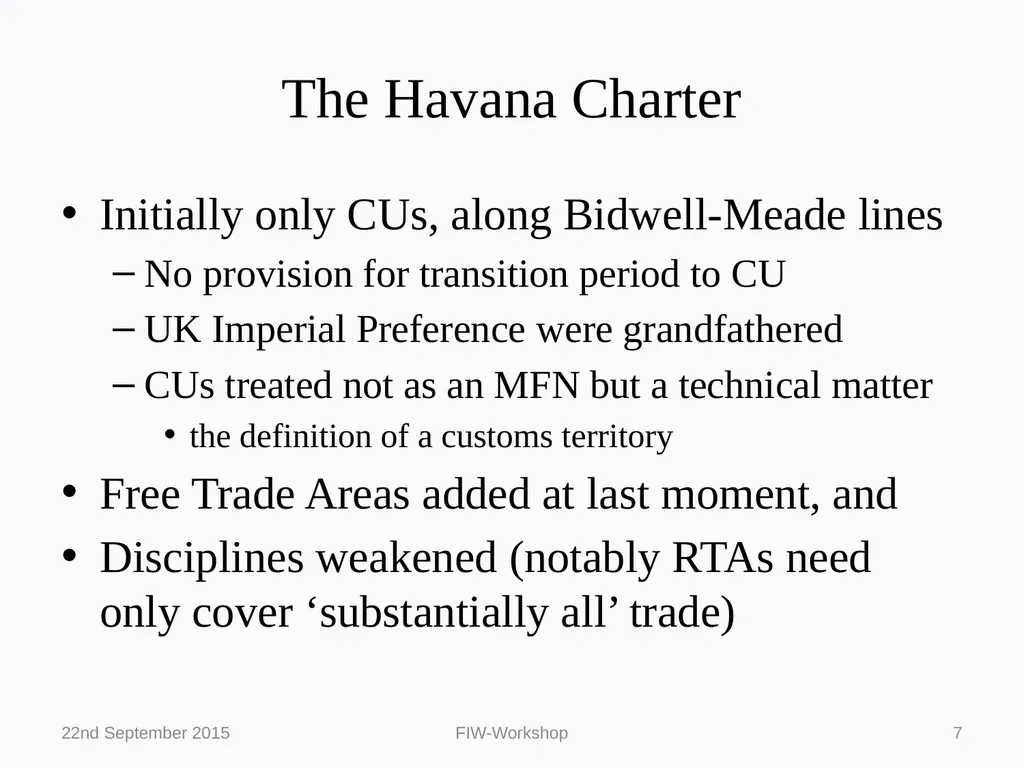 Regionalism and the WTO: Political Economy on a - slide 7 of 24