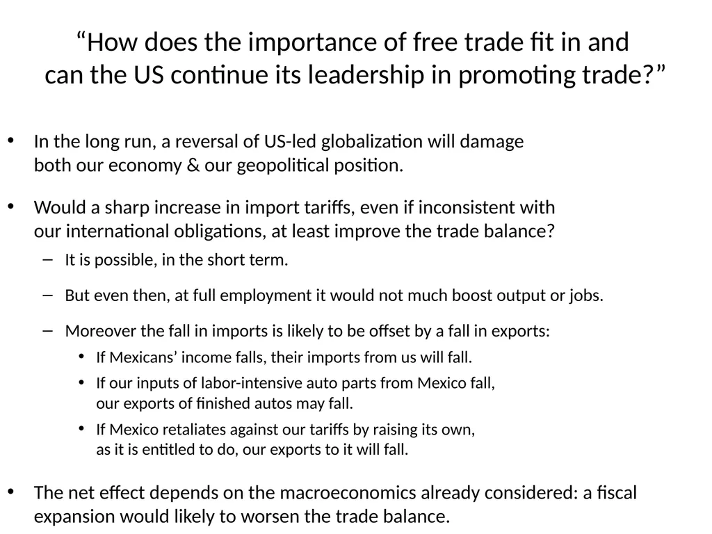 Global economic challenges for Donald Trump - slide 10 of 12