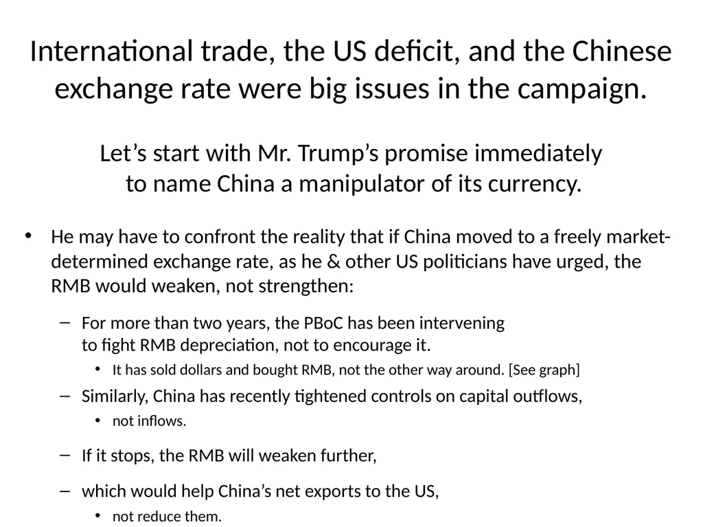 Global economic challenges for Donald Trump - slide 3 of 12