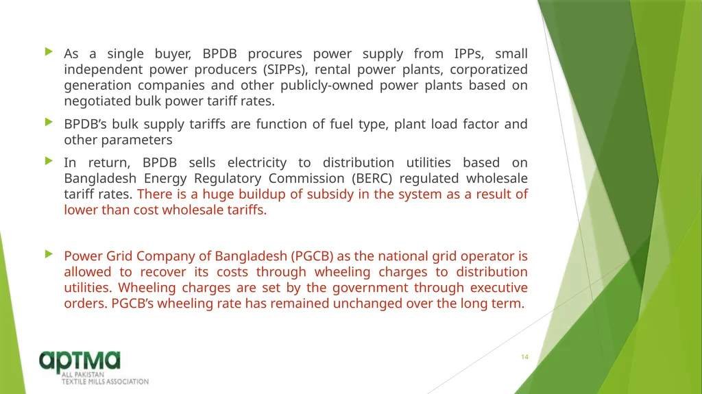Electricity Pricing Mr. Shahid Sattar Executive - slide 14 of 16