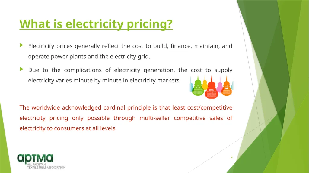 Electricity Pricing Mr. Shahid Sattar Executive - slide 2 of 16