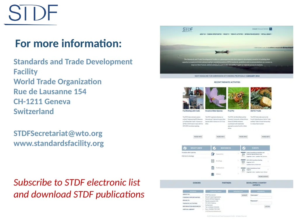 Recent relevant STDF activities Kenza Le Mentec - slide 8 of 8