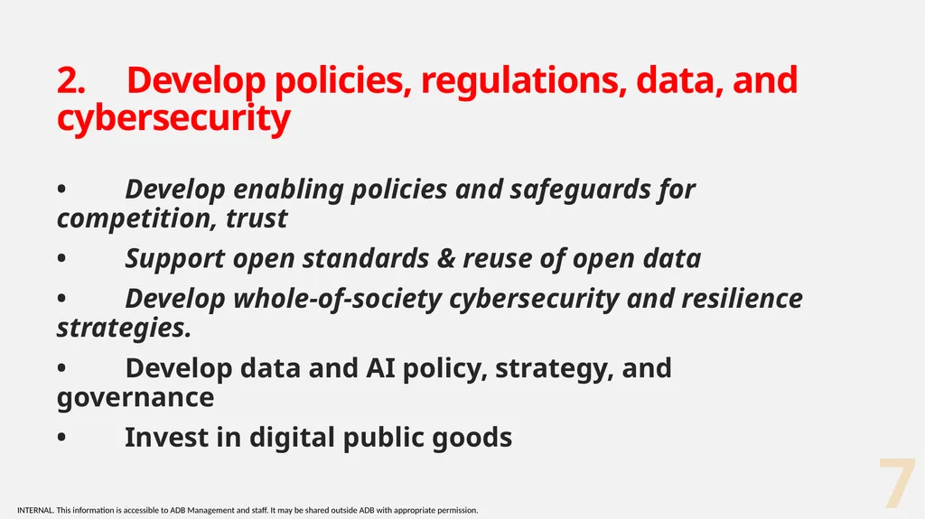 2nd CONSULTATION MEETING: CAREC DIGITAL STRATEGY - slide 7 of 17