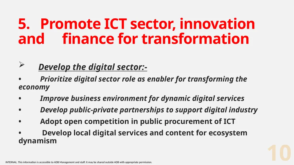 2nd CONSULTATION MEETING: CAREC DIGITAL STRATEGY - slide 10 of 17