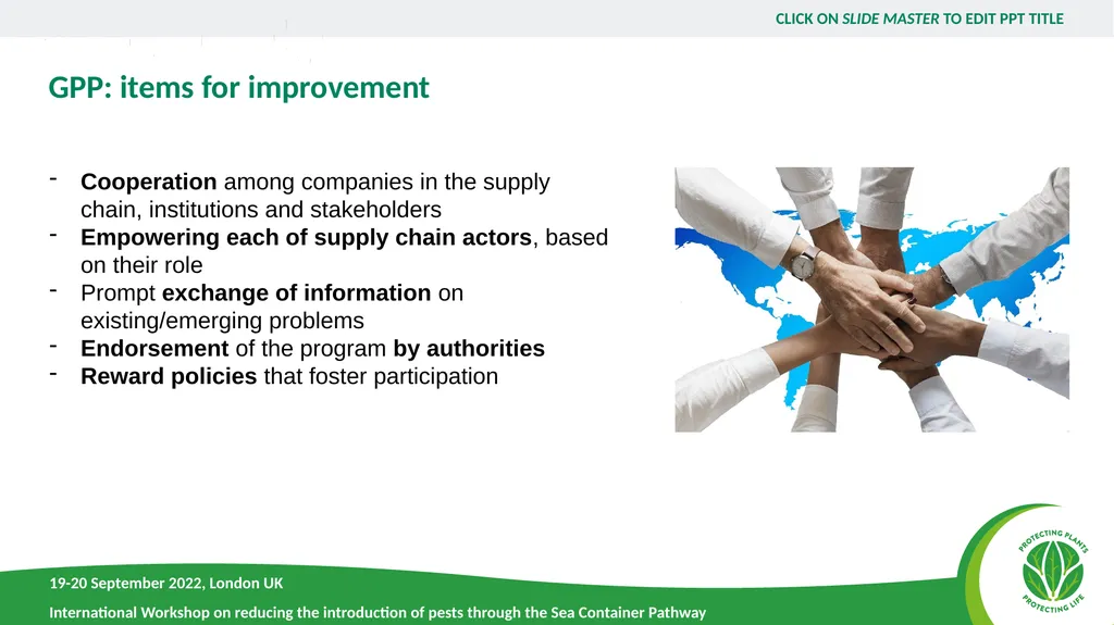 The Good Phytosanitary Practices Program - slide 9 of 12