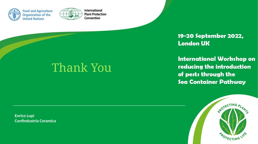 The Good Phytosanitary Practices Program - slide 12 of 12