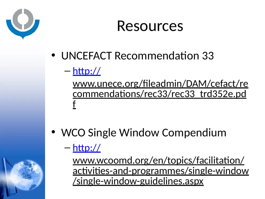 KNOWLEDGE ACADEMY - SINGLE WINDOW - WORLD CUSTOMS - slide 23 of 23