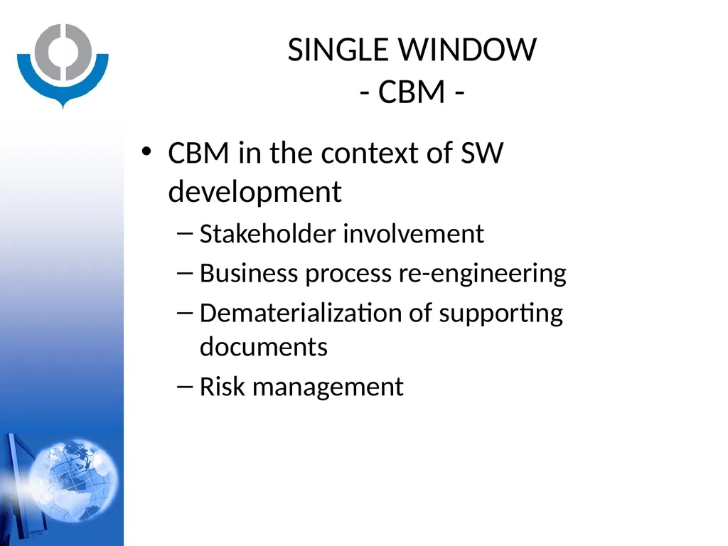 KNOWLEDGE ACADEMY - SINGLE WINDOW - WORLD CUSTOMS - slide 10 of 23