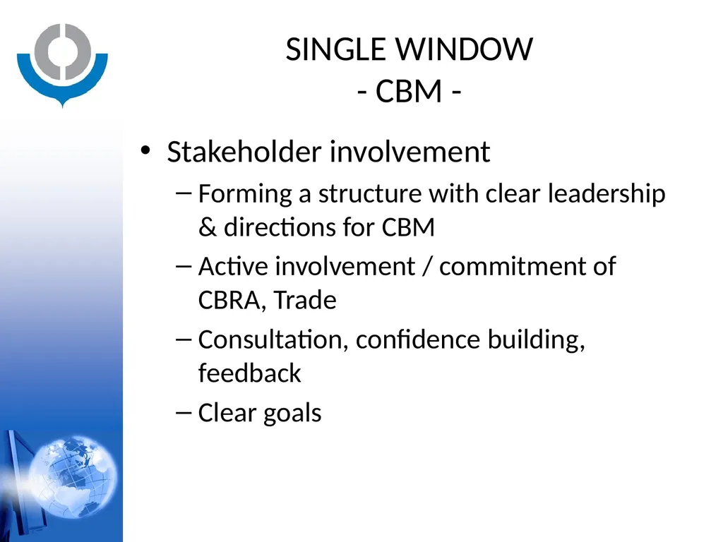 KNOWLEDGE ACADEMY - SINGLE WINDOW - WORLD CUSTOMS - slide 11 of 23