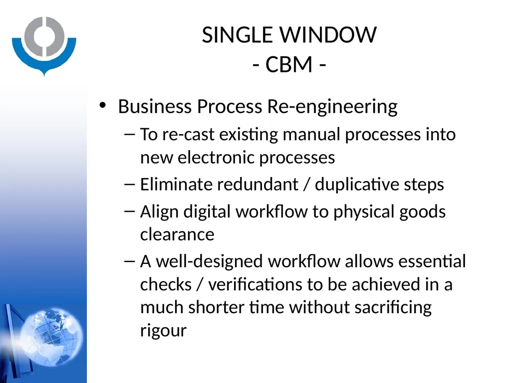 KNOWLEDGE ACADEMY - SINGLE WINDOW - WORLD CUSTOMS - slide 12 of 23