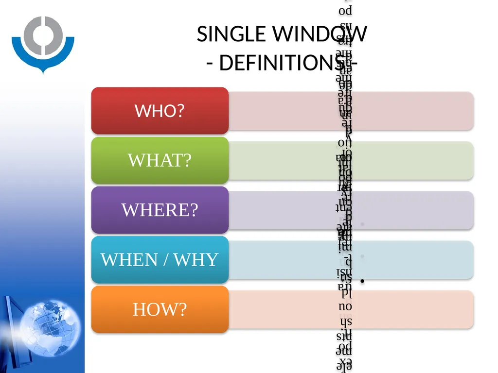 KNOWLEDGE ACADEMY - SINGLE WINDOW - WORLD CUSTOMS - slide 3 of 23