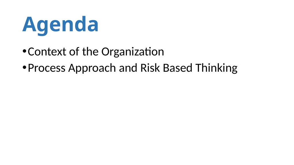 ISO-9001:2015 Where we have been and where we are - slide 3 of 25