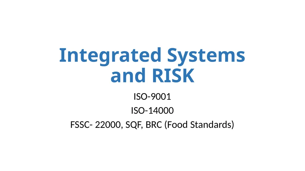 ISO-9001:2015 Where we have been and where we are - slide 21 of 25