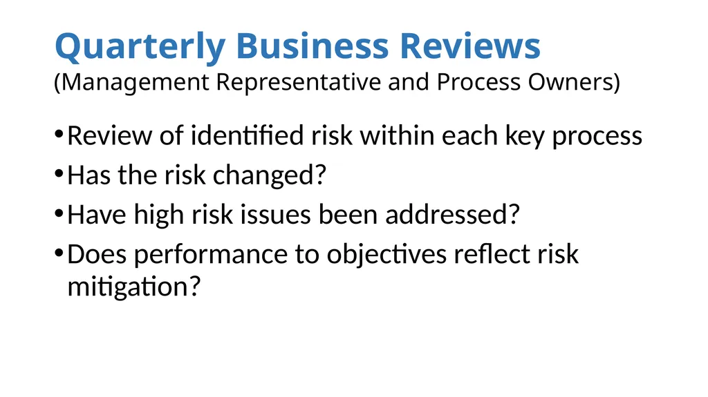 ISO-9001:2015 Where we have been and where we are - slide 20 of 25