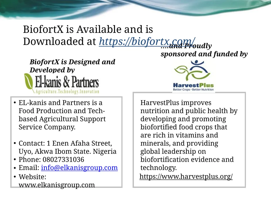 Strengthening Nutrition-Smart Agriculture for a - slide 6 of 6