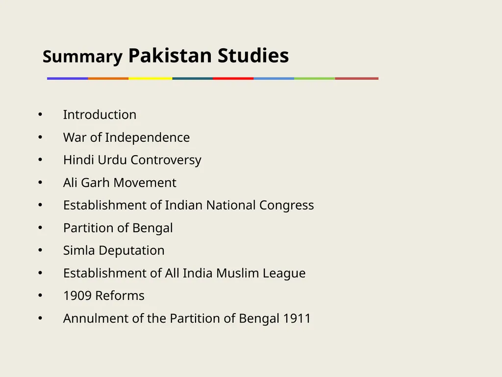 HUM111 Pakistan Studies 1 Lecture 32 HUM 111 - slide 3 of 7