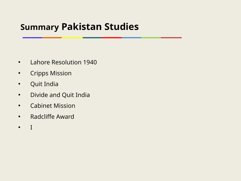HUM111 Pakistan Studies 1 Lecture 32 HUM 111 - slide 5 of 7