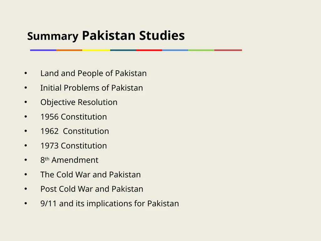 HUM111 Pakistan Studies 1 Lecture 32 HUM 111 - slide 6 of 7