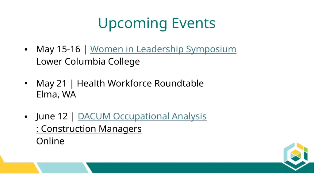 Spring WEC Meeting May 8-9, 2025 Centers of - slide 7 of 9